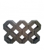 Газонная решетка бетонная Турфстоун серая 596х396х80 мм